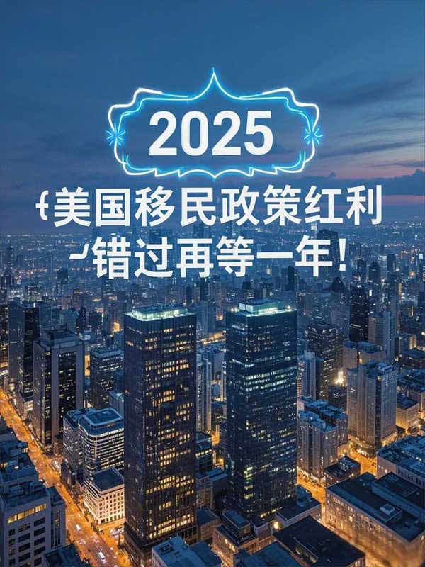 2025美国移民政策红利，错过再等一年！
