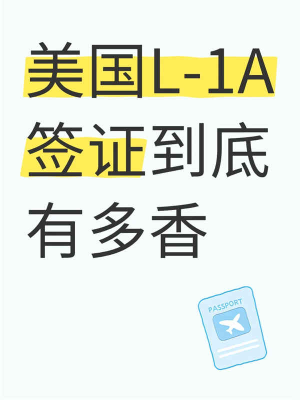 美国L1A签证到底有多香？
