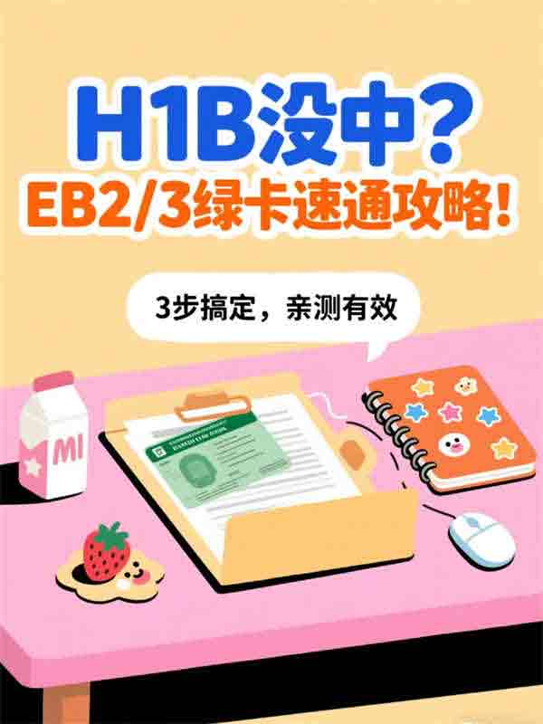 H1B没抽中，可以开始办美国EB2/3绿卡么？可以！