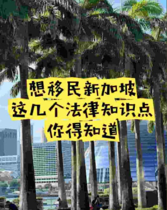 想移民新加坡？这几个法律知识点你得知道！