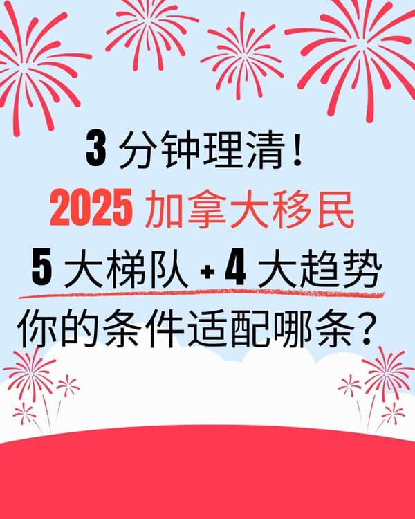 加拿大移民2025年大趋势！