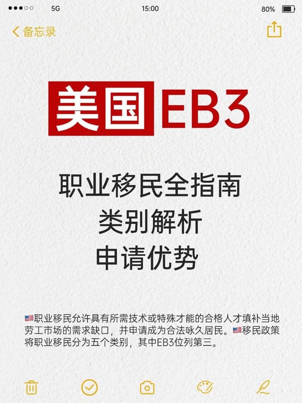 美国EB-3职业移民全指南类别解析｜申请优势